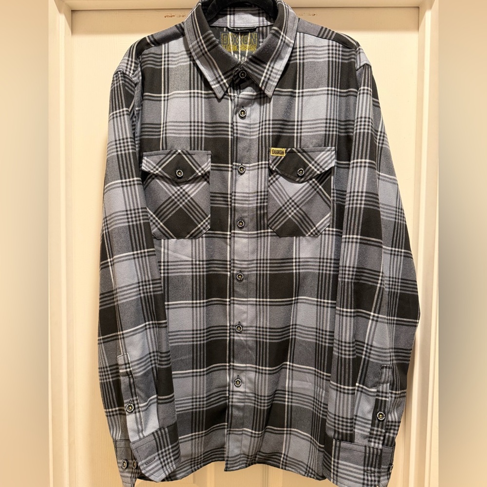 DIXXON "ADAMANTIUM" Black and Gray Flannel Shirt